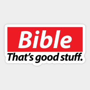 BIBLE - That's good stuff (with FREE DIVINE MERCY NOVENA for your mobile phone) see Description for more info Sticker